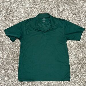 Classic Green Polo Shirt with Short Sleeves